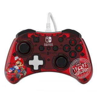 pdp  Rock Candy: Mario Punch Rosso, Translucent USB Gamepad Analogico/Digitale Nintendo Switch, Nintendo Switch Lite, Nintendo Switch OLED 