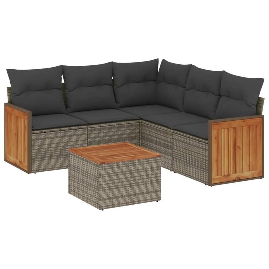 set divano da giardino Polirattan