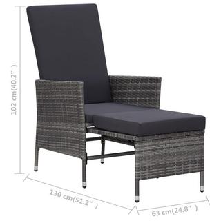 VidaXL set divani da giardino Polirattan  