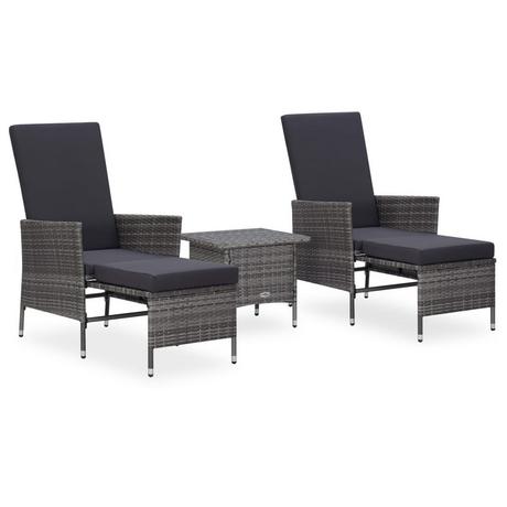 VidaXL Garten-lounge-set poly-rattan  