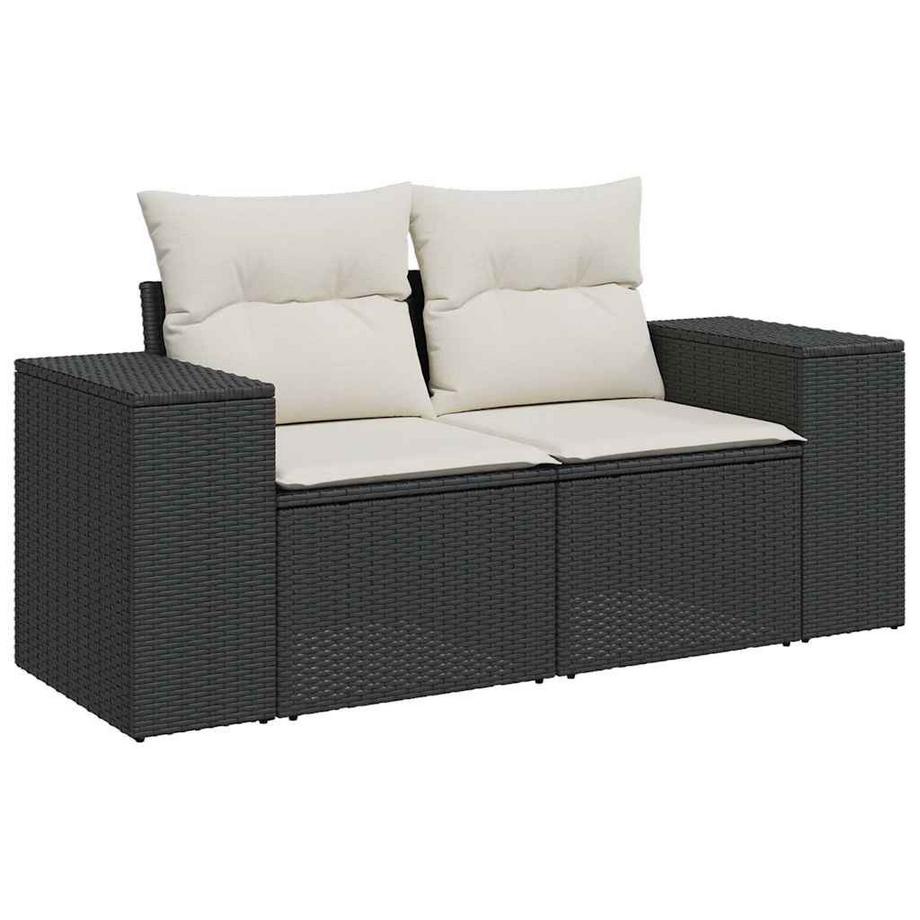 VidaXL set di divani da giardino Polirattan  