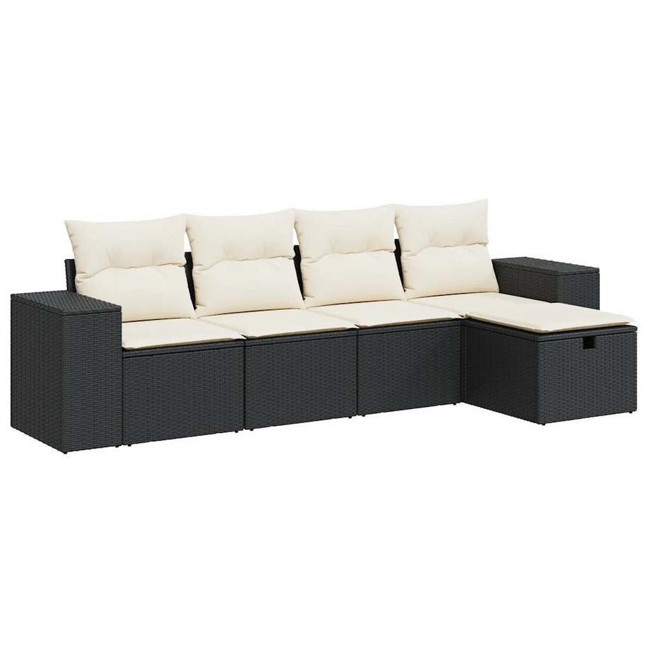 set di divani da giardino Polirattan