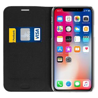 Avizar  Apple iPhone X Flip Book Cover Schwarz 