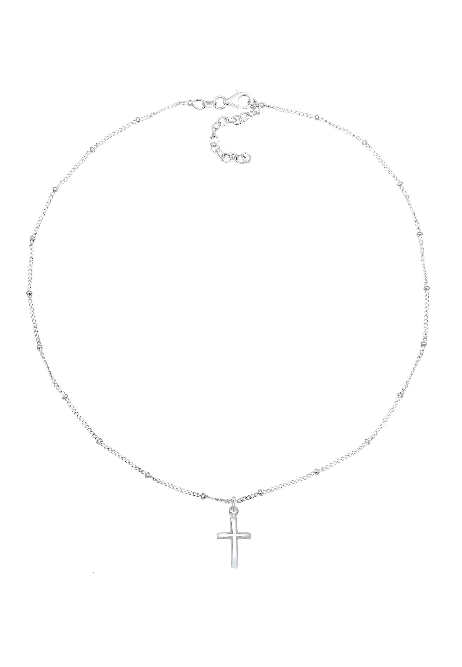 Elli  Halskette Choker Kreuz Anhänger 