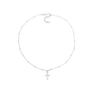 Elli  Halskette Choker Kreuz Anhänger 
