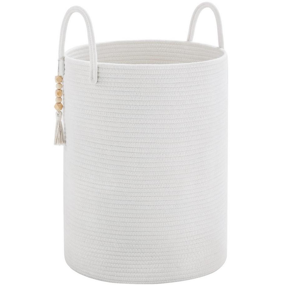 Alopini Panier de Rangement pour Jouets Collecteur de Linge Tressé avec Poignée Fait à la main  