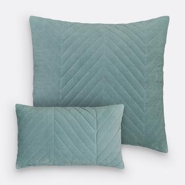 Gesteppter Kissenbezug Milano aus Samt