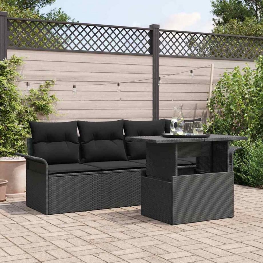 VidaXL Set di Mobili da Giardino Polyrattan  