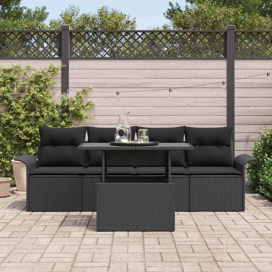 VidaXL Set di Mobili da Giardino Polyrattan  