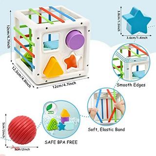 Activity-board  Würfel zum Sortieren von Formen - Babyspielzeug für Feinmotorik und frühes Lernen 