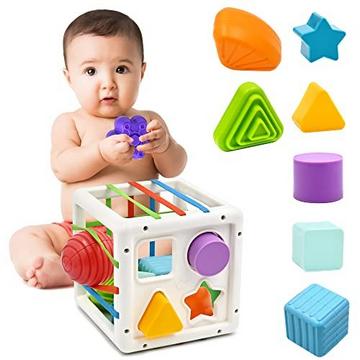 Würfel zum Sortieren von Formen - Babyspielzeug für Feinmotorik und frühes Lernen