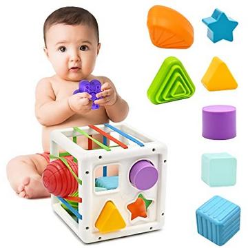 Cube de tri de formes, jouet pour bébé, pour la motricité fine et l'apprentissage précoce