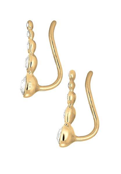 Elli  Boucles d'Oreilles Earclimber Avec Cristaux 