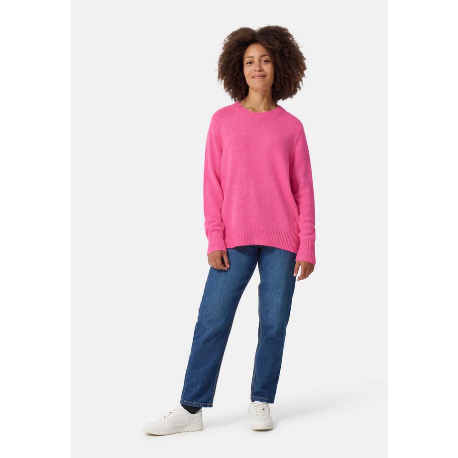 CASH-MERE.CH Oversize Style Rundhals Pullover  