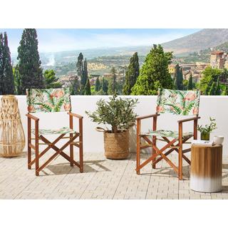 Beliani Lot de 2 chaises en Polyester Moderne CINE  