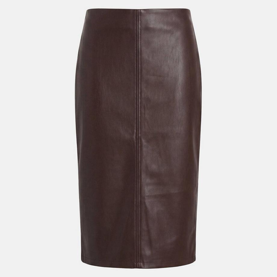 La Redoute Collections Bleistiftrock aus Kunstleder  