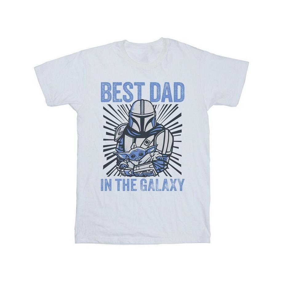 Mandalorian Best Dad Galaxy TShirt