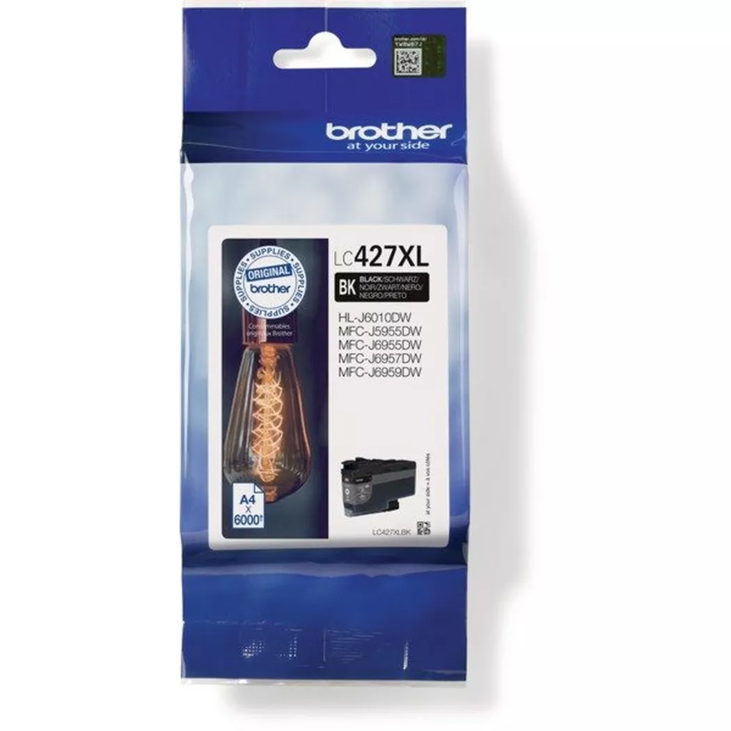 Brother – LC-427XLBK Druckerpatrone 1 Stück(e) Original Hohe (XL-) Ausbeute Schwarz, One Size