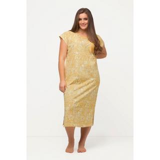 Ulla Popken Camicia da notte stampata girocollo cotone biologico  