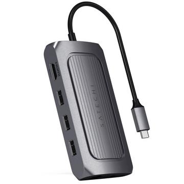 9-in-1 USB-C Hub Adapter Satechi Grau