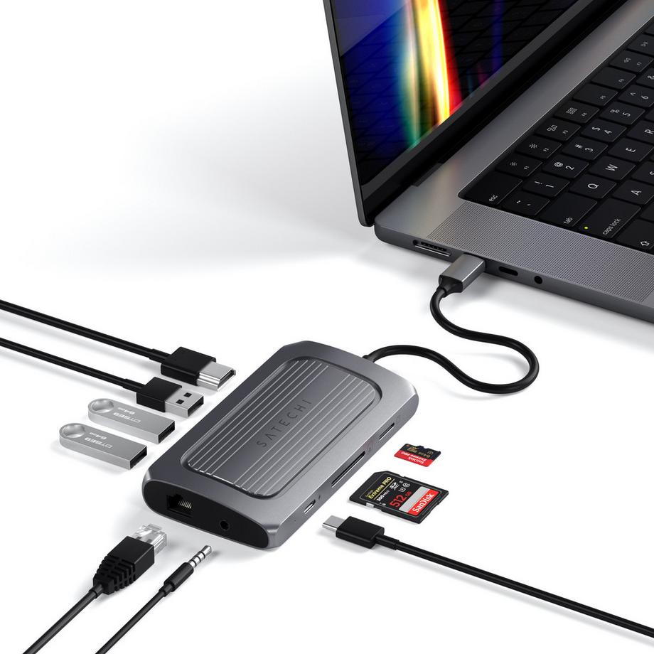 USB-C Alu Multiport Hub mit 8K HDMI