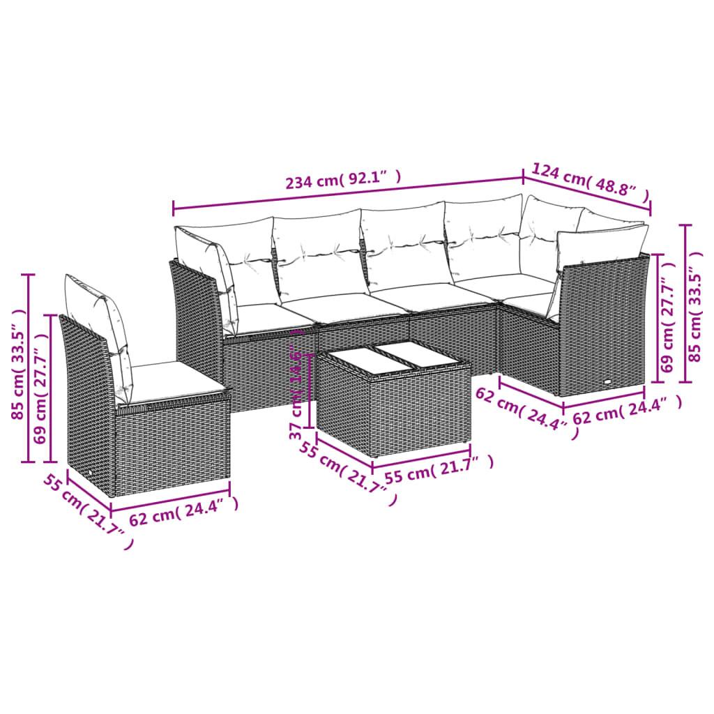 VidaXL Garten sofagarnitur poly-rattan  