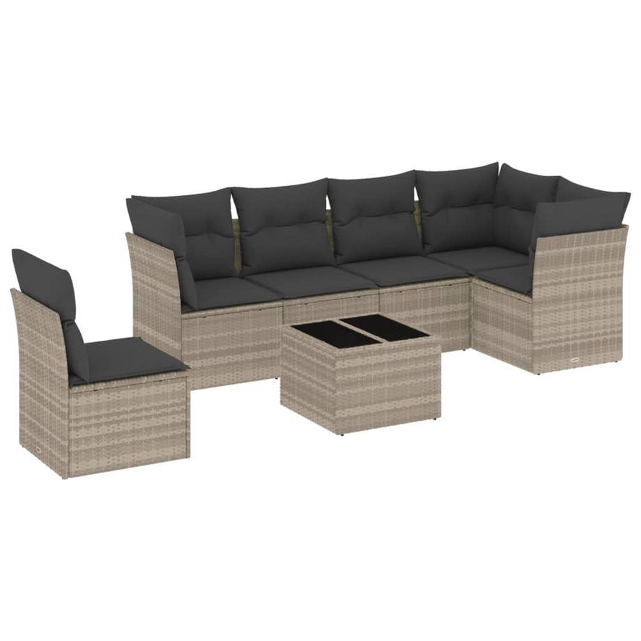 set divano da giardino Polirattan