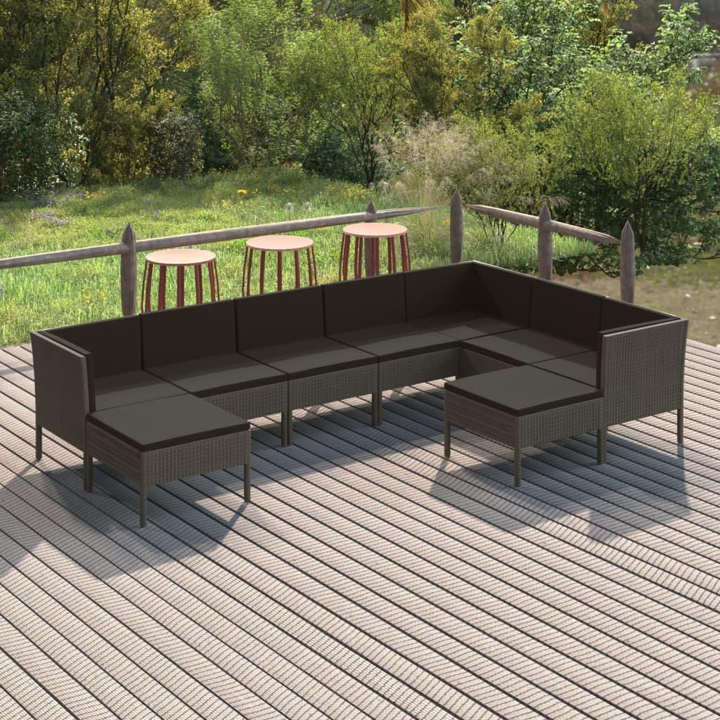 VidaXL Garten-sofagarnitur poly-rattan  