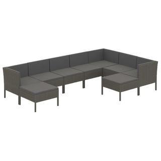 VidaXL Garten-sofagarnitur poly-rattan  