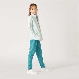 DOMYOS  Survêtement enfant molleton - Warmy zip Basique vert 