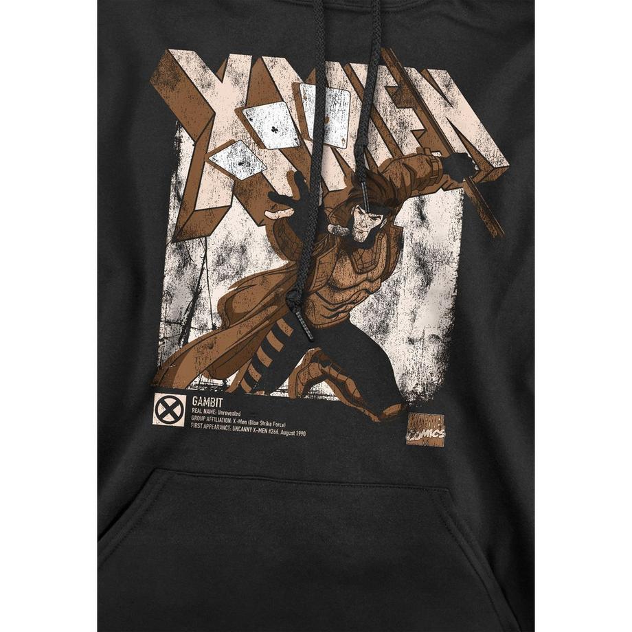 MARVEL X-Men Gambit Felpa con Cappuccio Grafica  