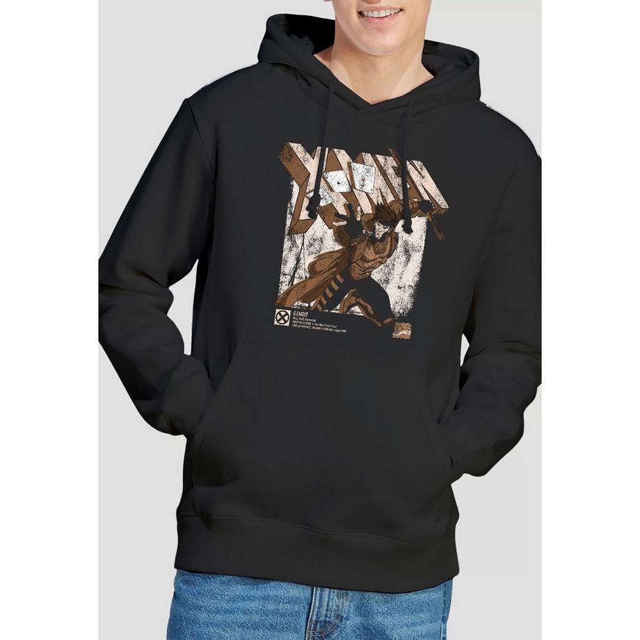MARVEL X-Men Gambit Felpa con Cappuccio Grafica  