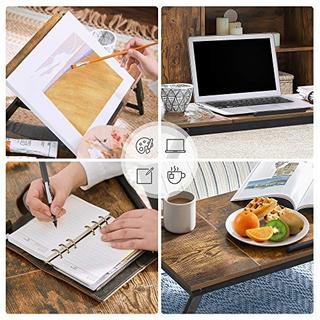 Pricenet Scrivania regolabile con piano inclinabile per uso letto e divano  