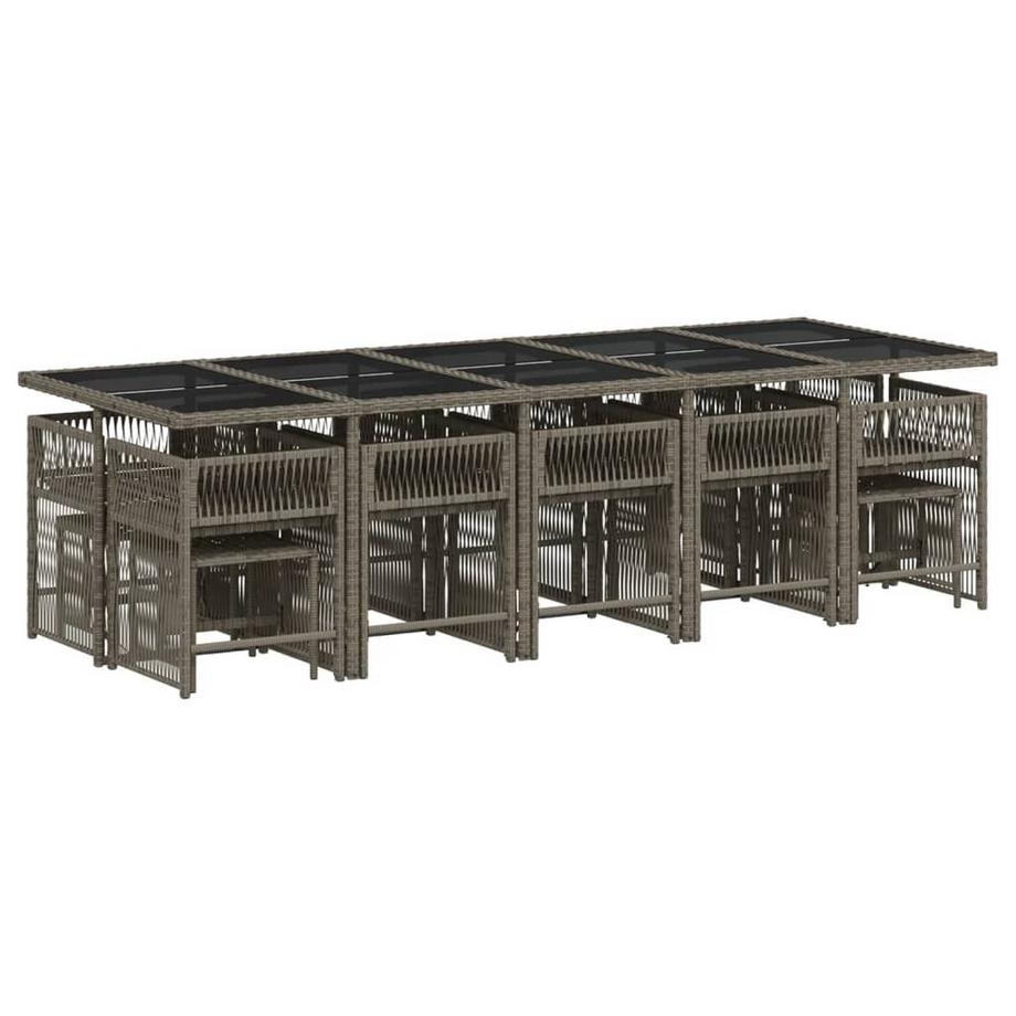VidaXL set da pranzo da giardino Polirattan  