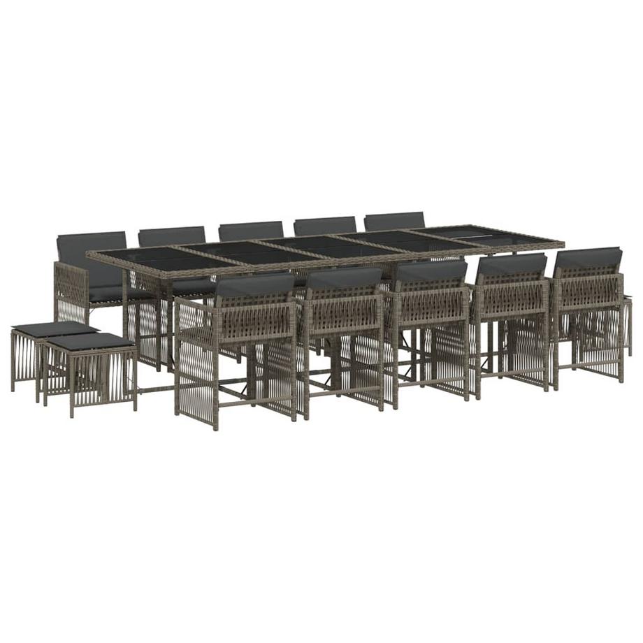 set da pranzo da giardino Polirattan