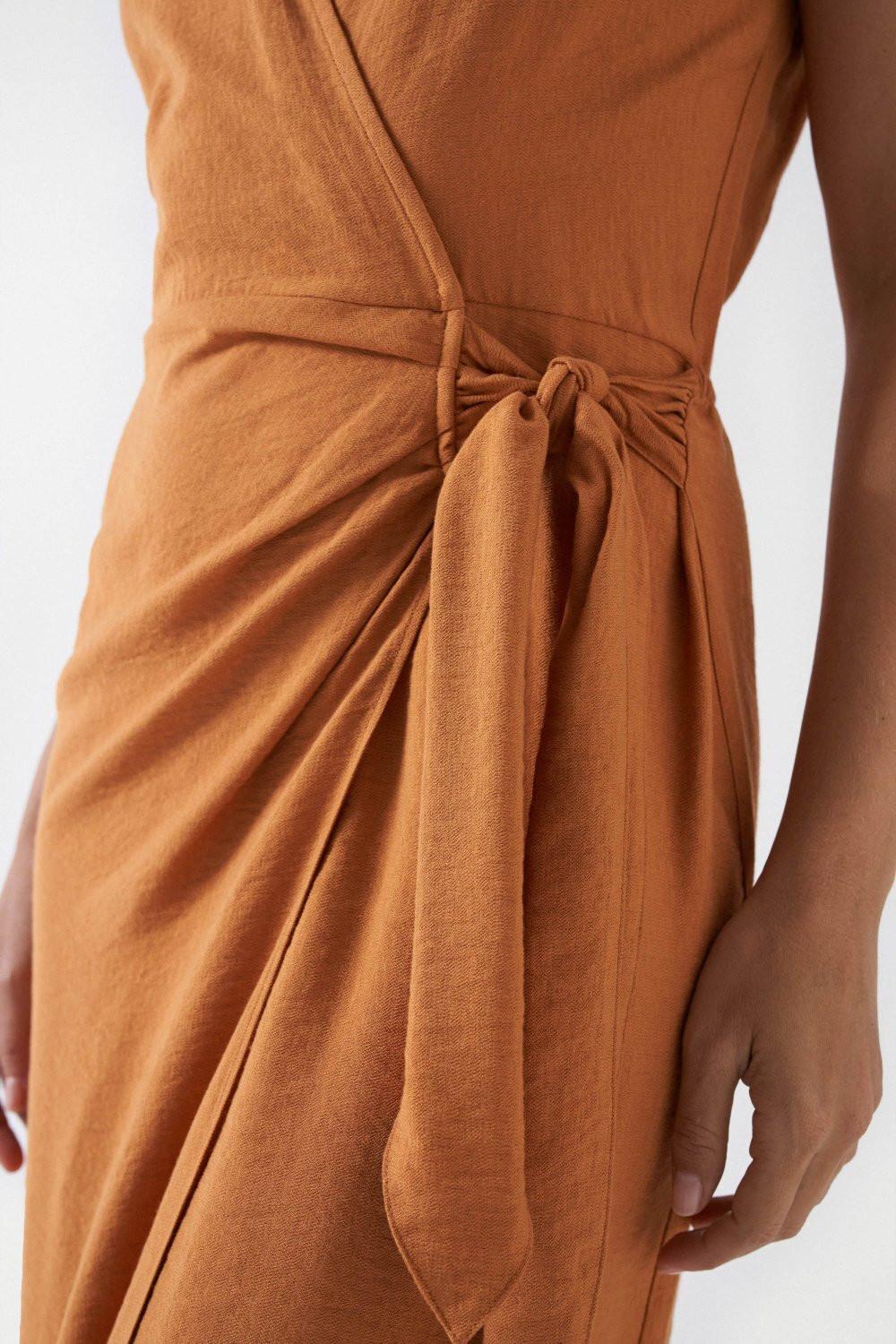 Salsa  Kleider Wrap Midi Dress 