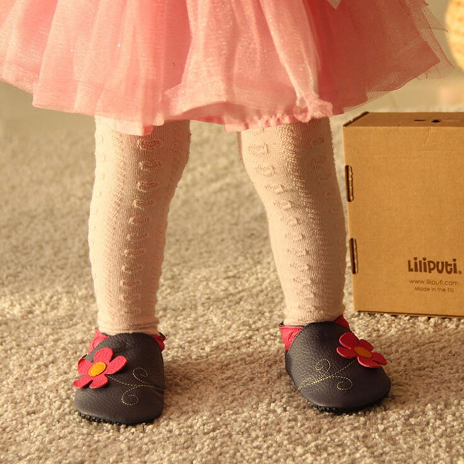 Liliput  hausschuhe mit weichen pfoten, mädchen spring flower 