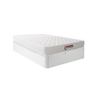 Vente-unique Set 140 x 190 cm Rete contenitore Bianco + Materasso memory foam sp. 15 cm - PELOPS di DREAMEA  