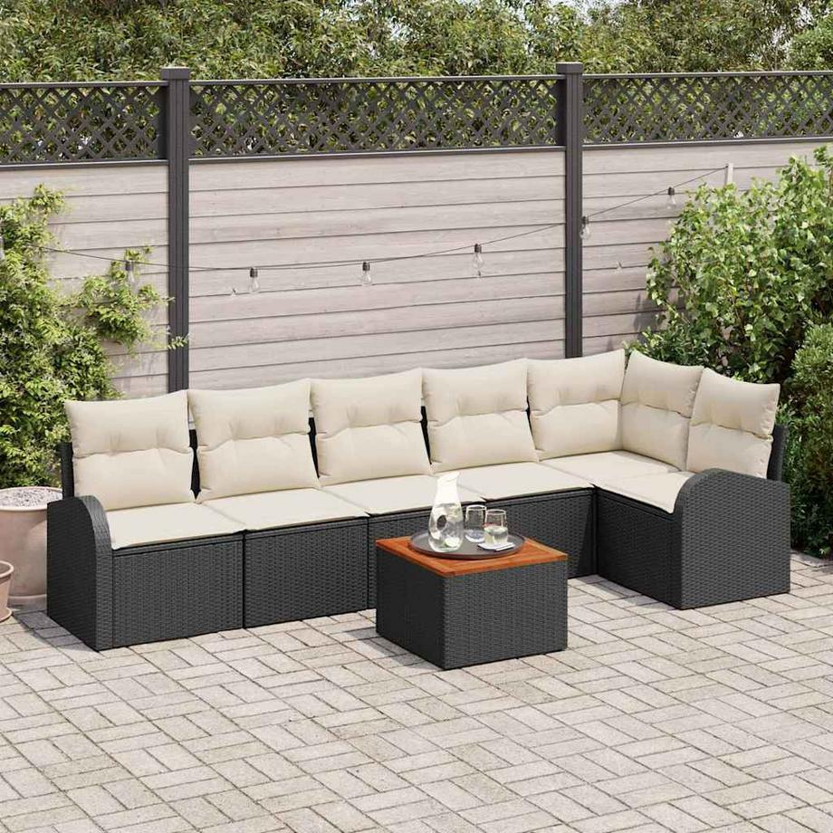 VidaXL Set Divano da Giardino Polyrattan  