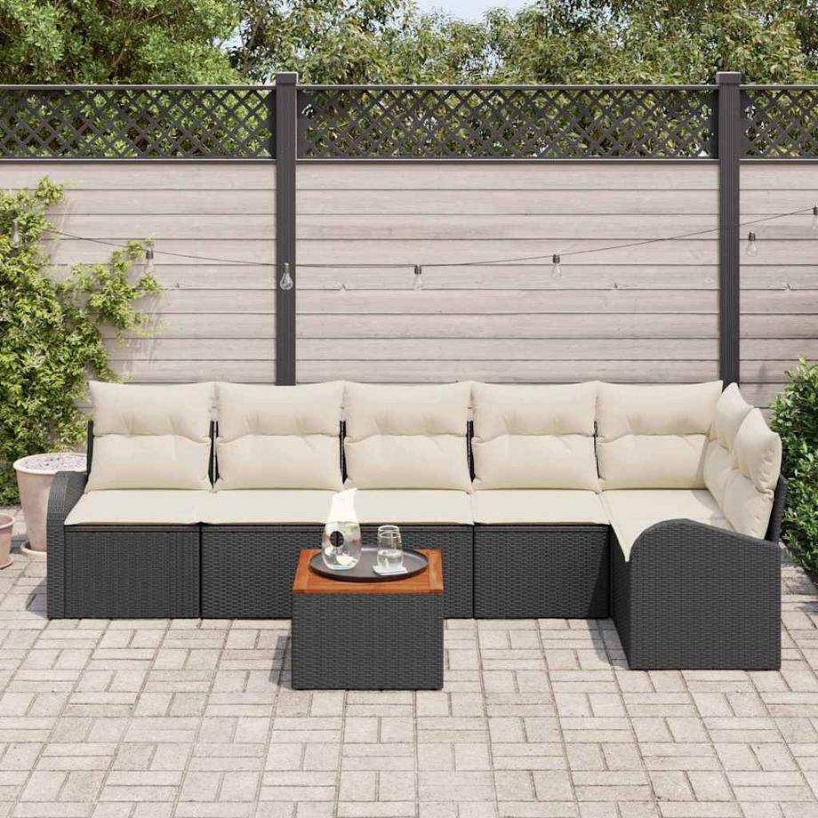 VidaXL Set Divano da Giardino Polyrattan  