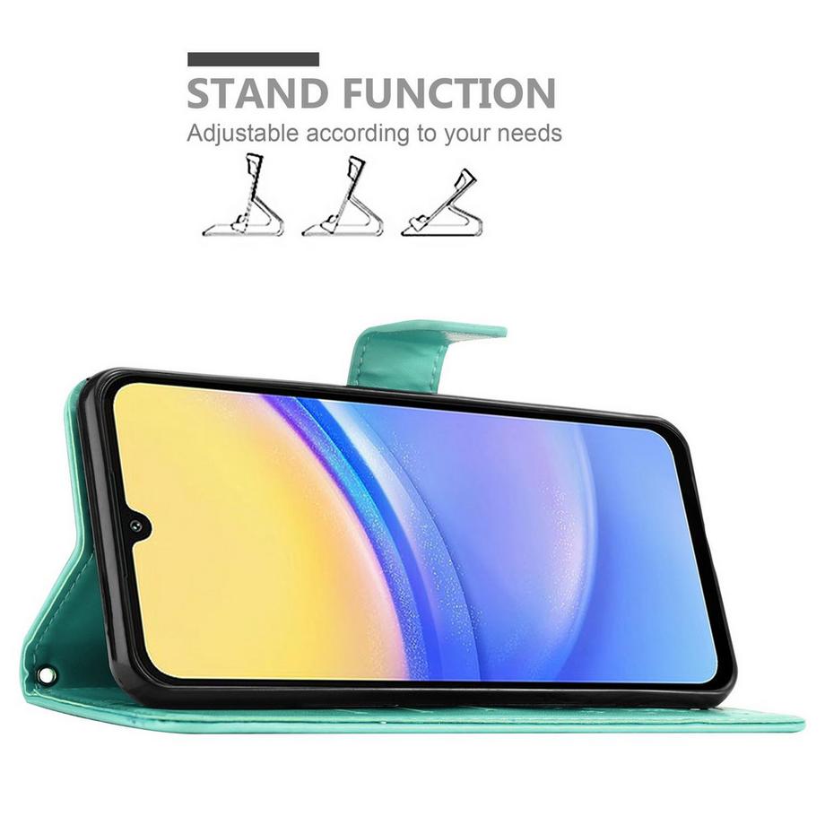 Cadorabo  Coque pour Samsung Galaxy A16 fleurs etui 