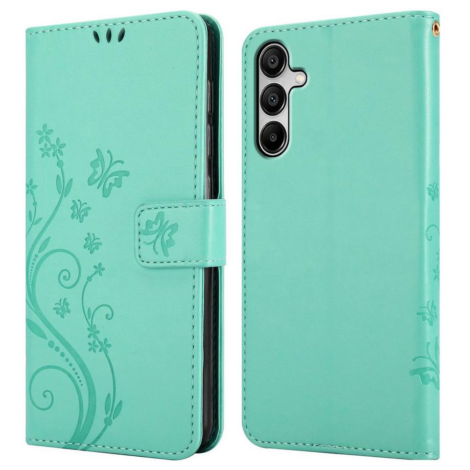 Cadorabo  Coque pour Samsung Galaxy A16 fleurs etui 