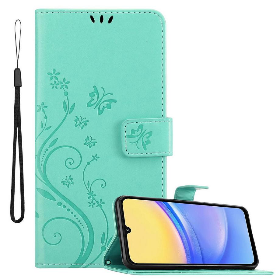 Coque pour Samsung Galaxy A16 fleurs etui