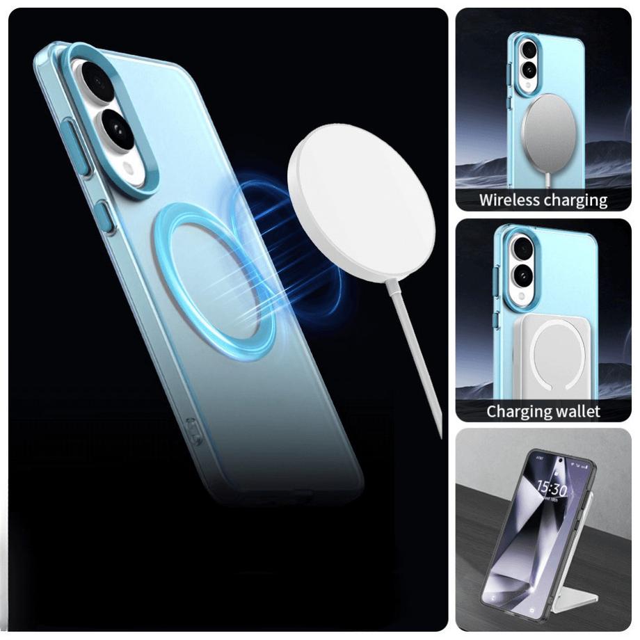 Cover-Discount  Galaxy S25 Edge - Schützende Acryl-Handyhülle mit Magnet 