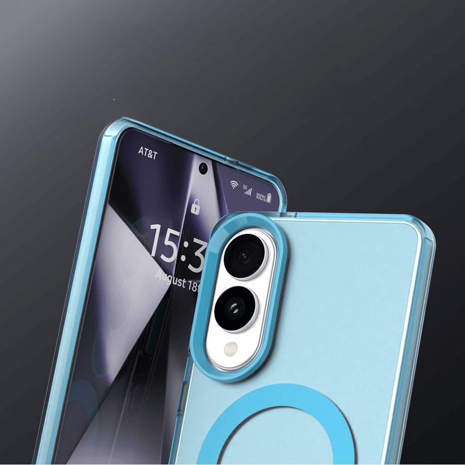 Cover-Discount  Galaxy S25 Edge - Schützende Acryl-Handyhülle mit Magnet 