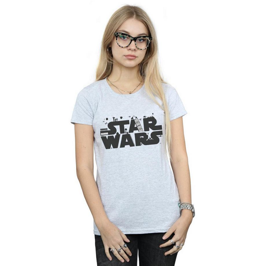 STAR WARS Star Wars Logo Bedrucktes T-Shirt  