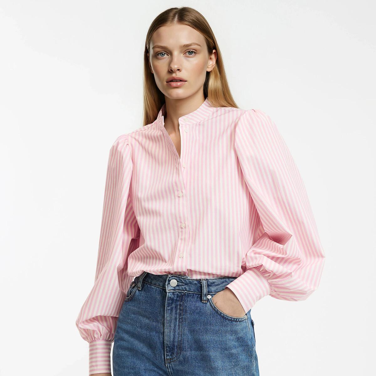 La Redoute Collections Camicia Lavallière a Righe Maniche Lunghe  