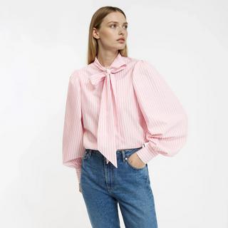 La Redoute Collections Camicia Lavallière a Righe Maniche Lunghe  