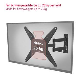 hama  TV-Wandhalterung, schwenkbar, neigbar, ausziehbar, 165 cm (65″) bis 25 kg 