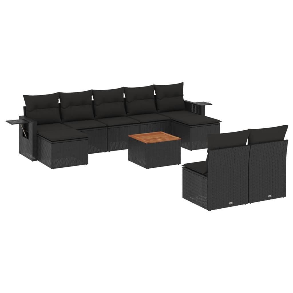 VidaXL set divano da giardino Polirattan  